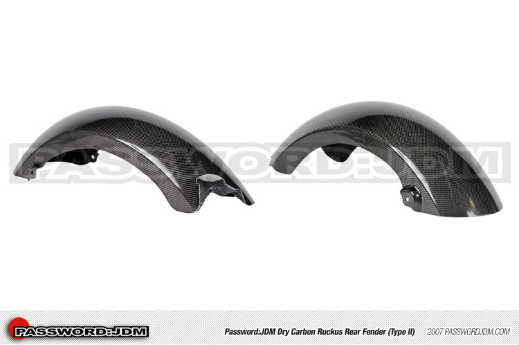 Password:JDM Carbon Kevlar Rear Fender, Bobbed Honda Ruckus 