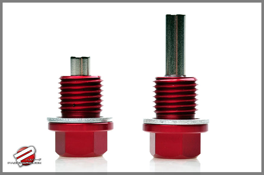 Password:JDM Magnetic Drain Plug Package (Oil+Transmission) Red SUBARU (M20x1.5) 
