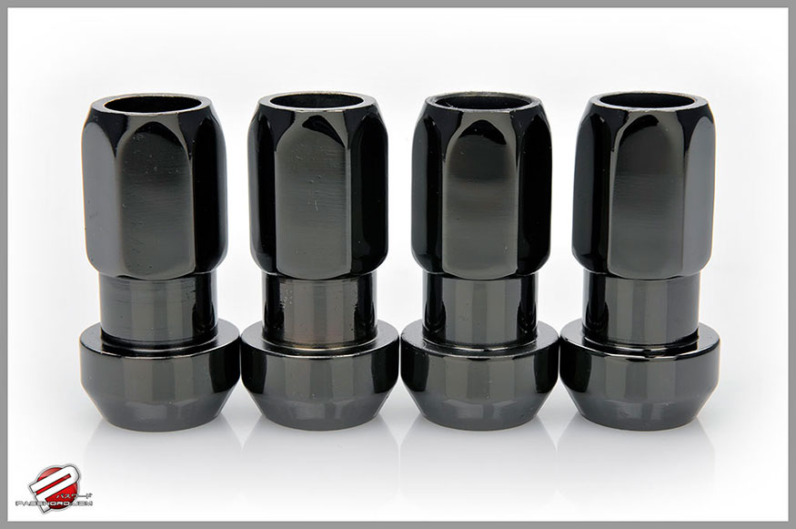 Password:JDM Elite Edition Chromoly Extended Open End 12x1.5mm 20pc Lug Nuts, Black Nickel 