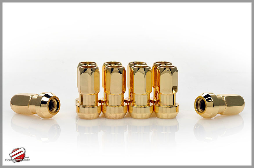 Password:JDM Elite Edition Chromoly Extended Open End 12x1.5mm 20pc Lug Nuts, Gold 