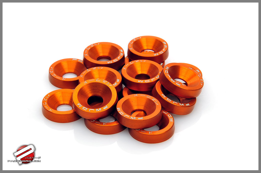 Password:JDM Honda Ruckus seat washers 8mm, 6 pack, Orange 