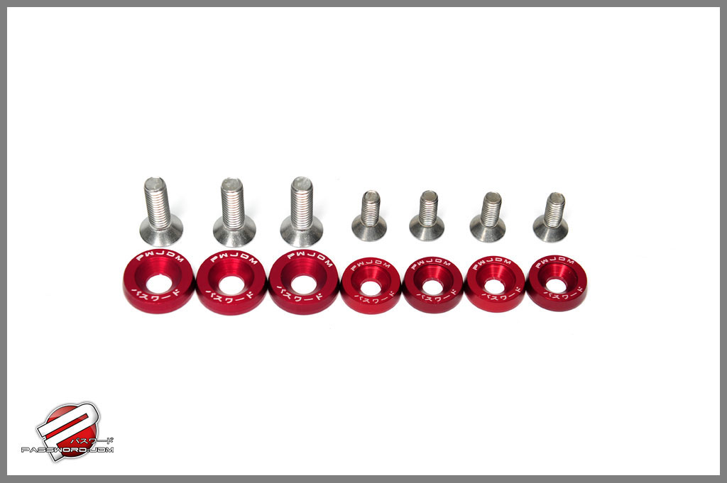 Password:JDM Fender washer kit for Battery Box, Red Honda Ruckus 