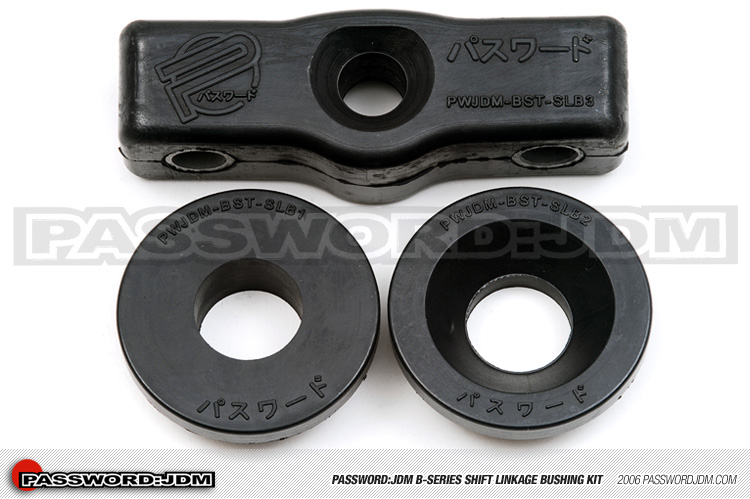 Password:JDM 3-piece Hardened Shift Linkage Bushing Kit - B-Series Transmissions 
