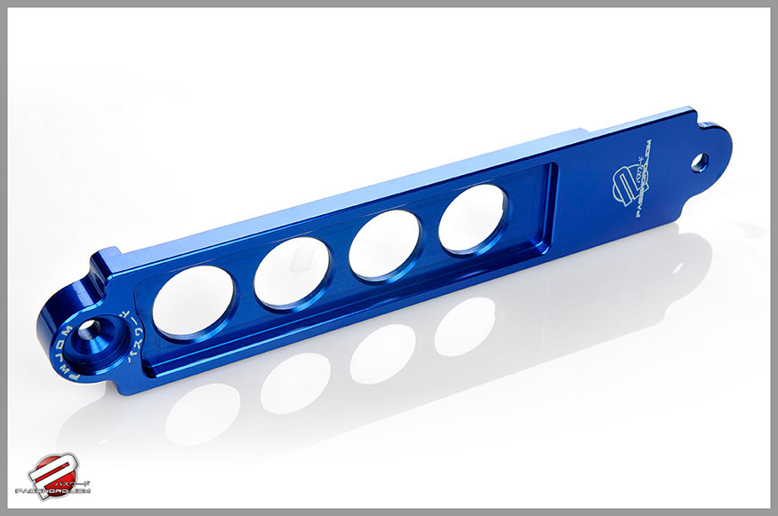 Password:JDM Acura DC5 Battery Tie Down, Blue 