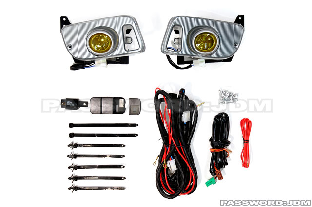 Password:JDM FOGLIGHT KIT 1992-1995 Honda Civic EG 2 / 3-door AMBER LENS 