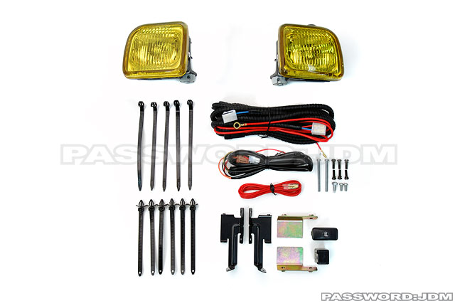 Password:JDM FOGLIGHT KIT 1996-1998 Honda Civic EK (square) AMBER LENS 