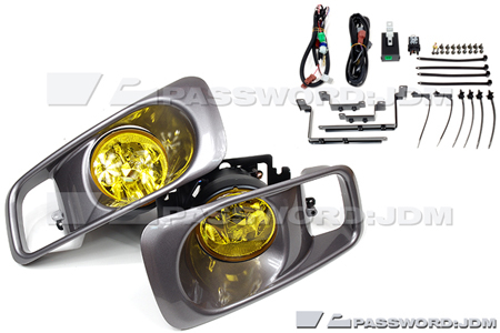 Password:JDM FOGLIGHT KIT 1999-2000 Honda Civic EK AMBER LENS 