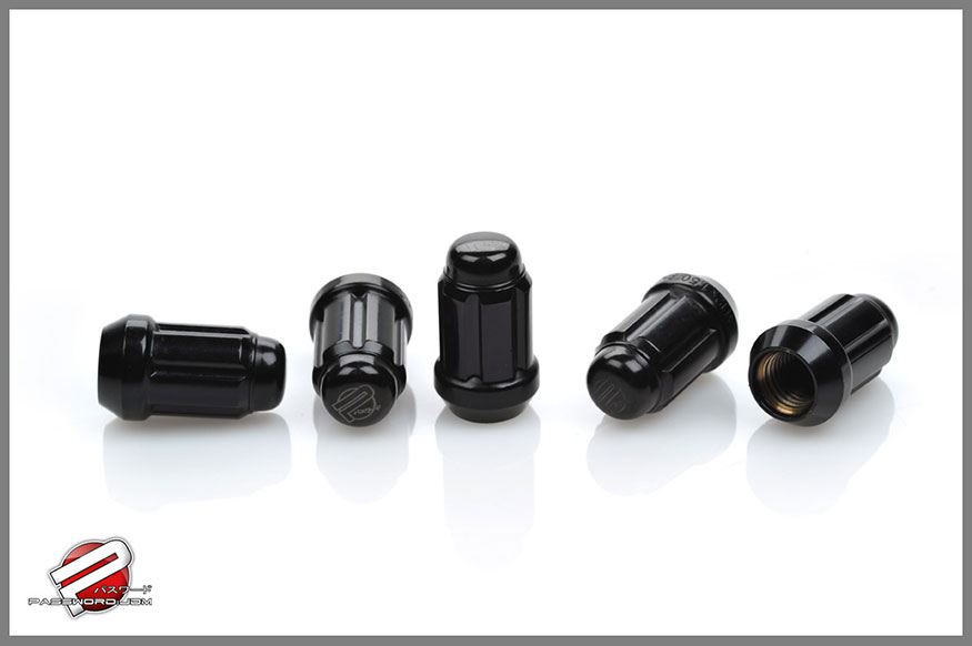 Password:JDM Micro Locking 12x1.5mm 16pc Lug Nuts, Black w/Key 