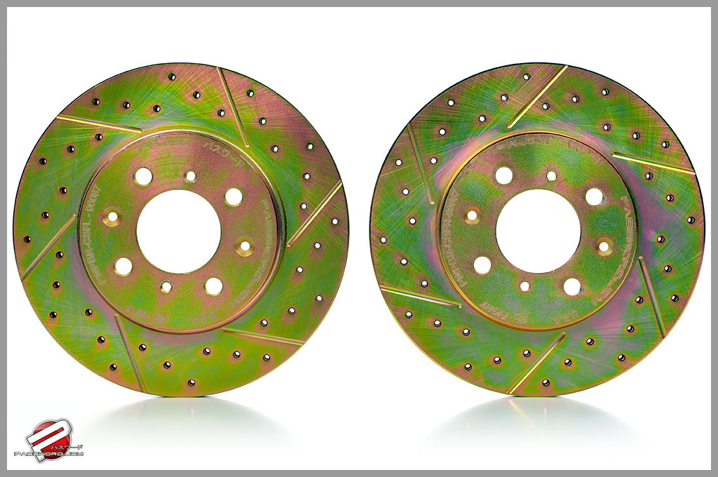 Password:JDM Cross Drilled / Slotted Rotors, Front Pair 02-06 RSX Type S only 