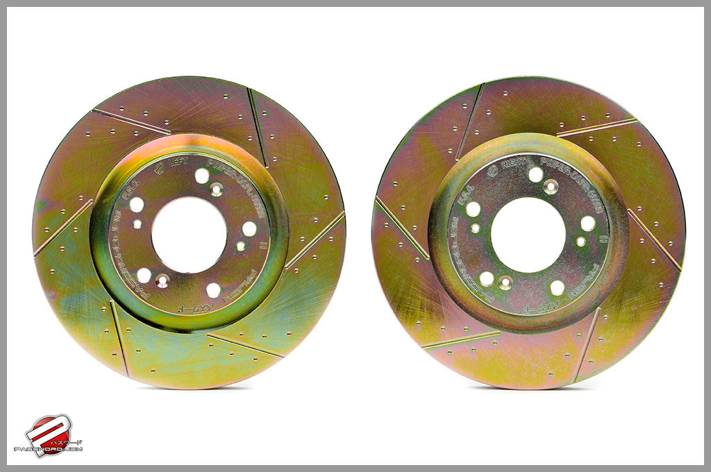 Password:JDM Dimple / Slotted Rotors, Front Pair All 89-98 240SX with 5 lug 