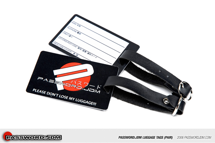 Password:JDM Luggage Tags - 2Pack 