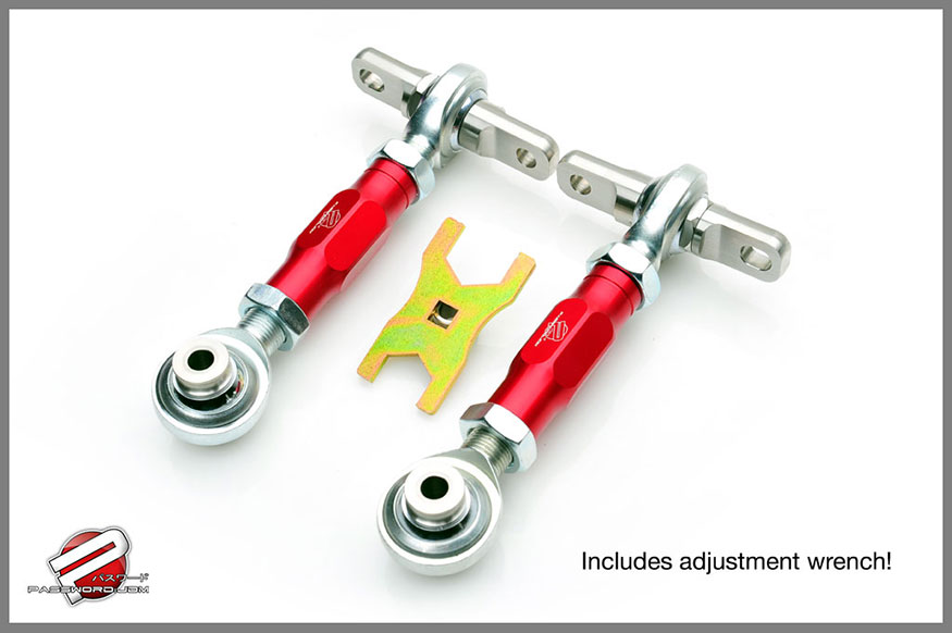 Password:JDM ULTIMATE REAR CAMBER KIT 1988-2000 Honda Civic, CRX, Del Sol; 1990-2001 Acura Integra Red 