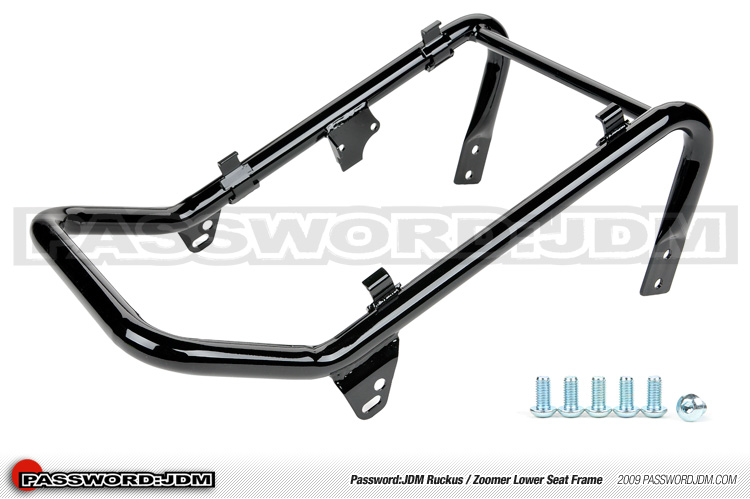 Password:JDM Chromoly Lower Seat Frame, Black Honda Ruckus 