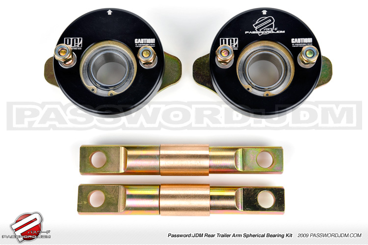 Password:JDM Trailing Arm Spherical Bearing Kit 1988-2000 Honda Civic, CRX, Del Sol; 1994-2001 Acura Integra 