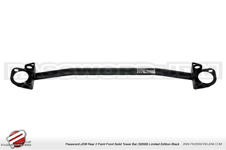 Password:JDM SOLID TOWER BAR 2000+ Honda S2000 AP1/2, Black UPPER FRONT 2-POINT