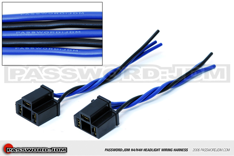 Password:JDM H4/H4H Headlight Harness - High wattage 
