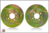 Password:JDM Cross Drilled / Slotted Rotors, Front Pair 2013+ Subaru BRZ only 