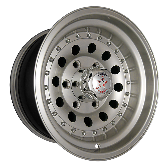 Rebel Racing Bandit II Wheel Rim 14x6 5x114.3 ET6 83.06 Machined Clear Coat