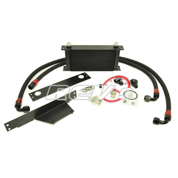 REV9POWER Subaru WRX STI EJ20 EJ25 02-05 19 Row Bolt On Oil Cooler Kit 