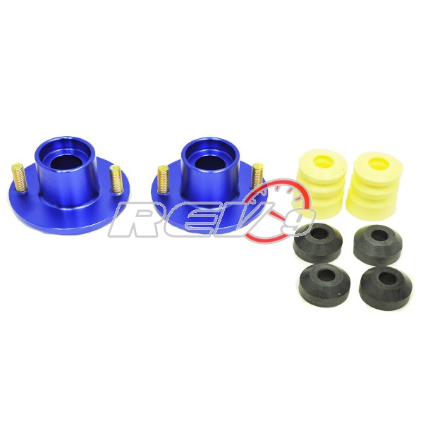 REV9POWER Acura Integra / Honda Civic / Del Sol / CR-X aluminum suspension top hats 2 pcs (blue)