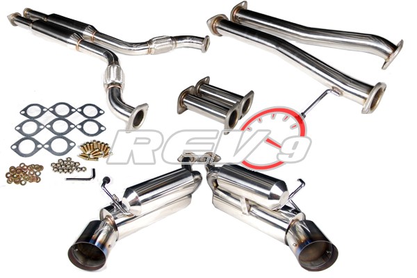 REV9POWER Nissan 350z / Infiniti G35 VQ35 Dual Catback Exhaust