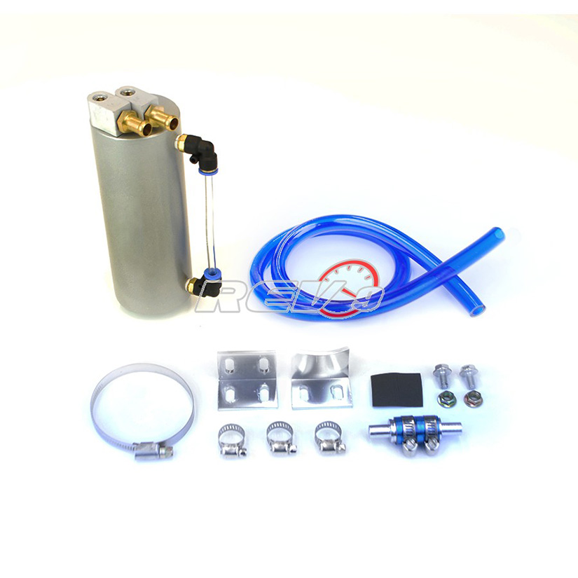 REV9POWER Oil Catch Can Silver