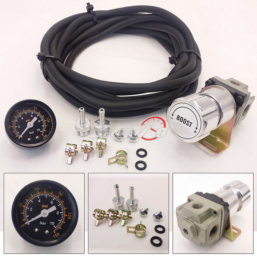 REV9POWER Boost Controller with Gauge Silver