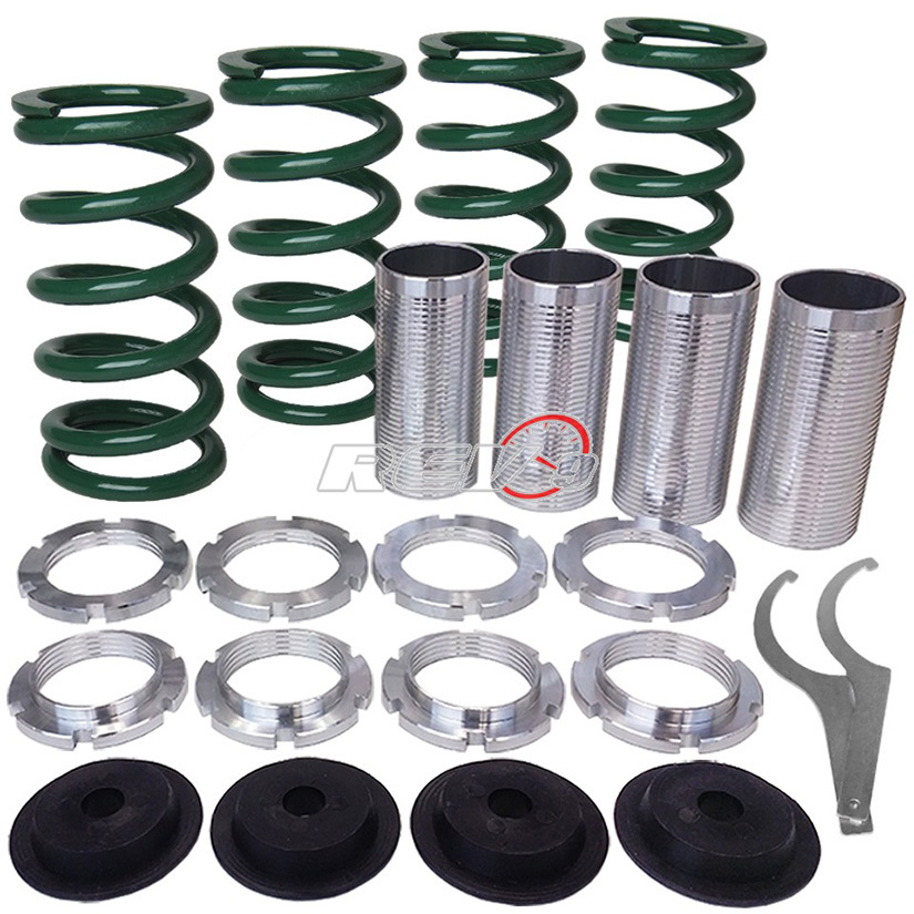 REV9POWER Acura ,Honda lowering spring sleeve kit (green)