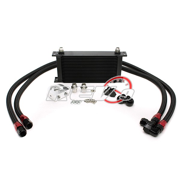 REV9POWER Universal 19 Row Oil Cooler Kit (bar & plate core)