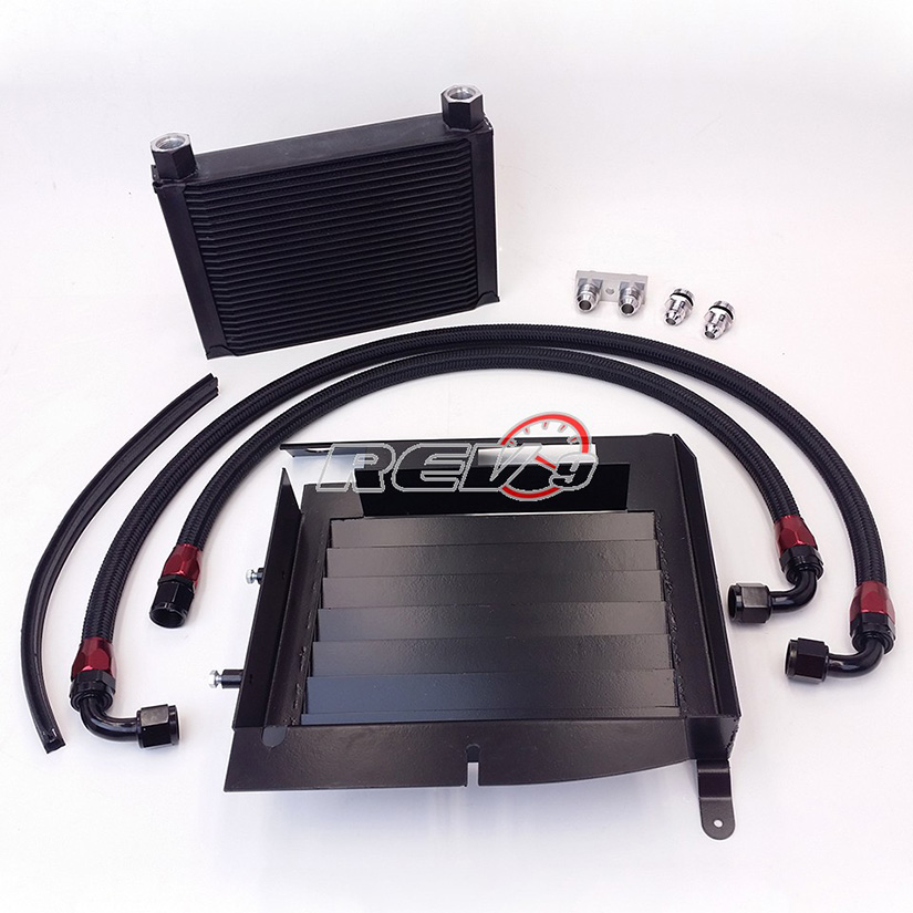 REV9POWER BMW 335 E90 E92 Upgrade 25 Row Oil Cooler Kit 