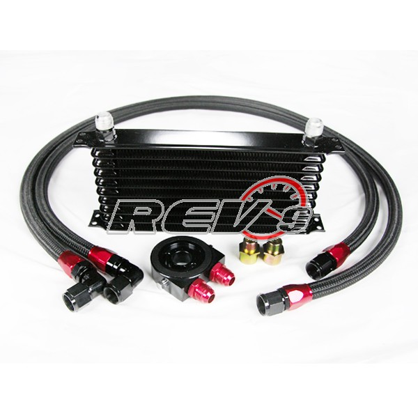 REV9POWER Universal 10 Row Oil Cooler Kit