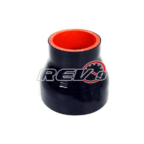 REV9POWER Silicone Hose Straight Reducer 2.00 To 2.50 Inch (Black)