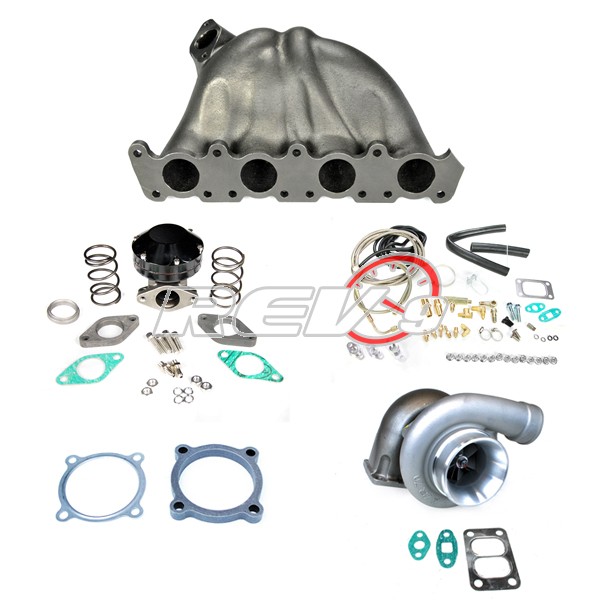 REV9POWER VW Passat / Audi A4 1.8T GT35 Top Mount Turbo Set Up Kit