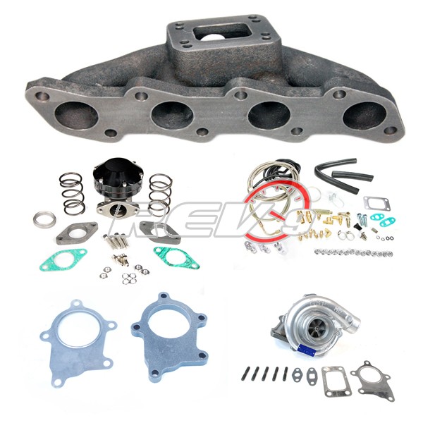REV9POWER Nissan 240SX 91-94 95-98 KA24DE T3T4 Top Mount Turbo Set Up