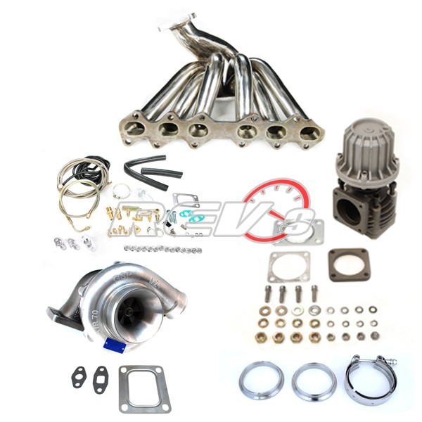 REV9POWER Toyota Supra 93-98 2JGTE T4 Top Mount Turbo Set Up Kit