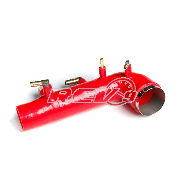 REV9POWER Subaru wrx 02-07 / Sti 04-13 EJ20 EJ25 turbo inlet silicone (Red)