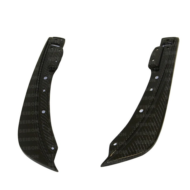 SEIBON CARBON FIBER FRONT BUMPER CANARDS (pair) OEM DODGE CHALLENGER 2009-2011