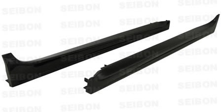 SEIBON CARBON FIBER SIDE SKIRTS (pair) OEM MITSUBISHI LANCER EVO X 2008-2012