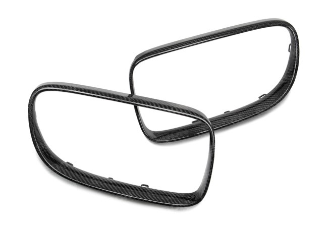SEIBON CARBON FIBER FRONT GRILLE TRIM BMW 3 SERIES 2DR 2007-2010