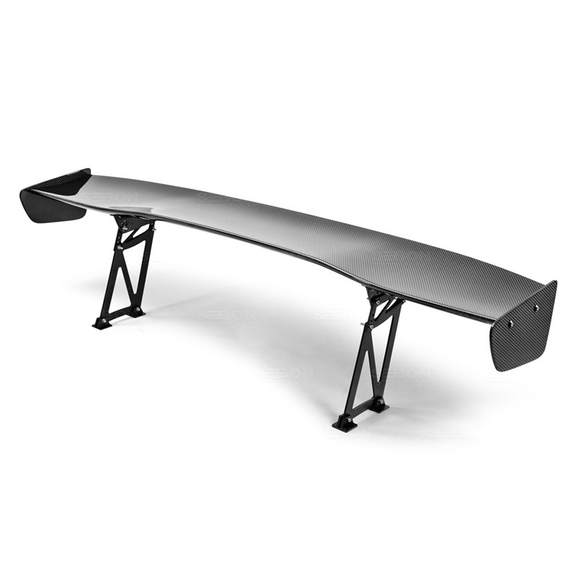 SEIBON CARBON FIBER REAR SPOILER CARBON FIBER GT WING, 70.5-inch UNIVERSAL