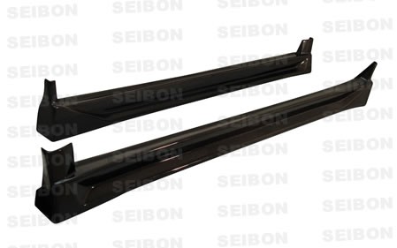 SEIBON CARBON FIBER SIDE SKIRTS (pair) CW SUBARU IMPREZA / WRX 2002-2003
