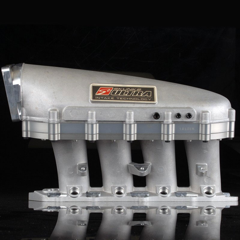 SKUNK2 RACING Intake Manifold HONDA / ACURA ULTRA SERIES 1 LITER SPACER - SILVER GASKET & HARDWARE INCL.