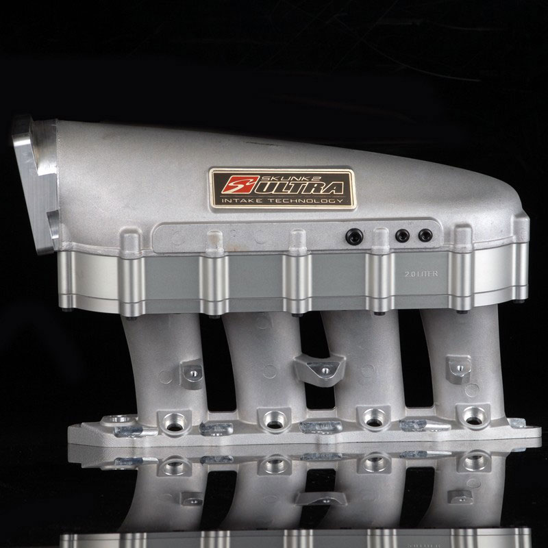 SKUNK2 RACING Intake Manifold HONDA / ACURA ULTRA SERIES 2 LITER SPACER - SILVER GASKET & HARDWARE INCL.