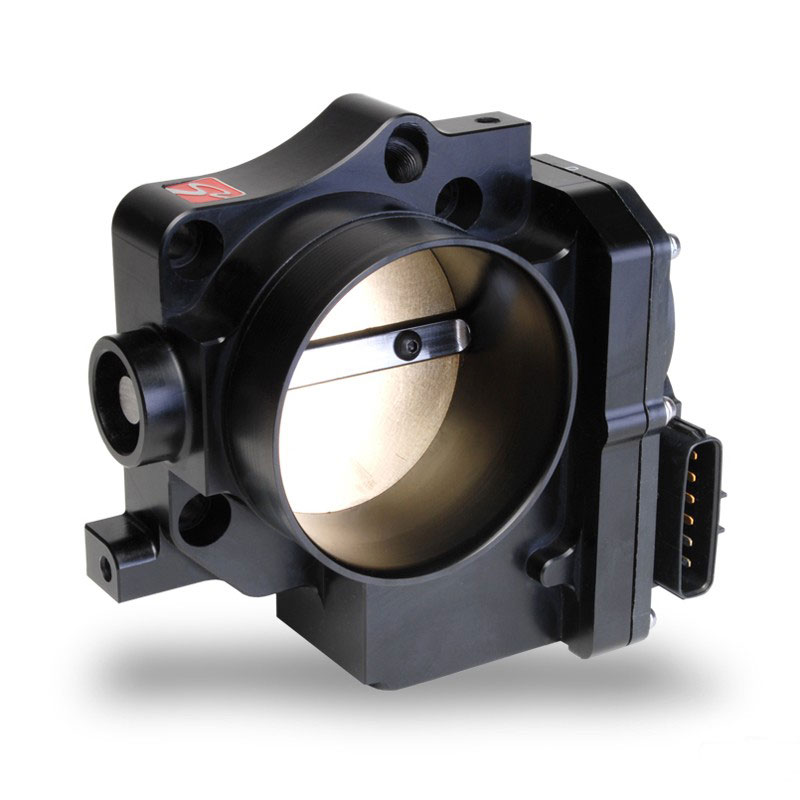 SKUNK2 RACING Pro Series Billet Throttle Body HONDA / ACURA 72mm BILLET DBW THROTTLE BODY, 06-11 CIVIC Si - BLACK SERIES 80MM TAPERED TO 72MM