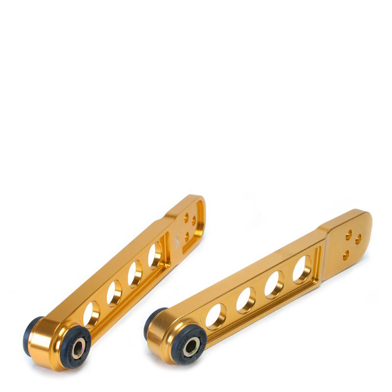 SKUNK2 RACING Rear Lower Control Arms HONDA 2001-05 CIVIC GOLD ANODIZED INCLUDES SOCKET TOOL