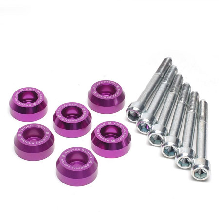SKUNK2 RACING Rear Lower Control Arm Bolt Kit HONDA / ACURA LOWER CONTROL ARM BOLT KIT, RED ANODIZED 88-00 CIVIC, 90-01 INTEGRA