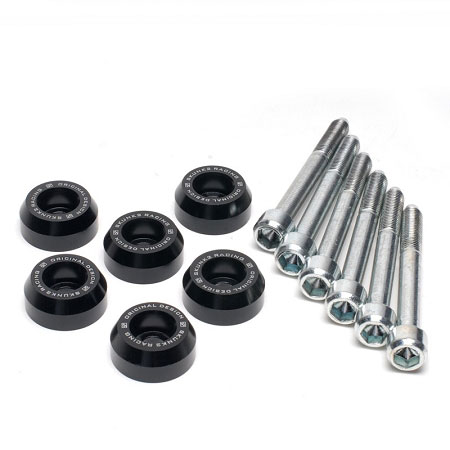 SKUNK2 RACING Rear Lower Control Arm Bolt Kit HONDA / ACURA LOWER CONTROL ARM BOLT KIT, BLACK ANODIZED 88-00 CIVIC, 90-01 INTEGRA