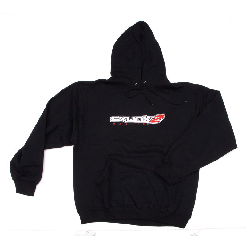 SKUNK2 RACING HOODED EMBROIDERED-LOGO SWEATSHIRT - L BLACK