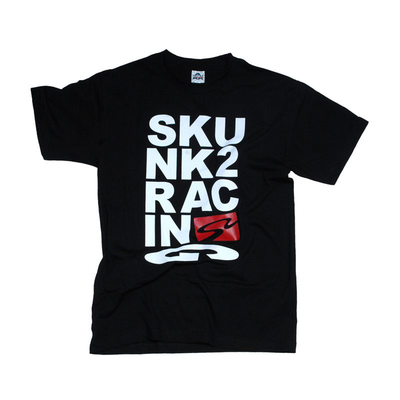 SKUNK2 RACING "TEXT ART" TEE (BLACK) - S BLACK 