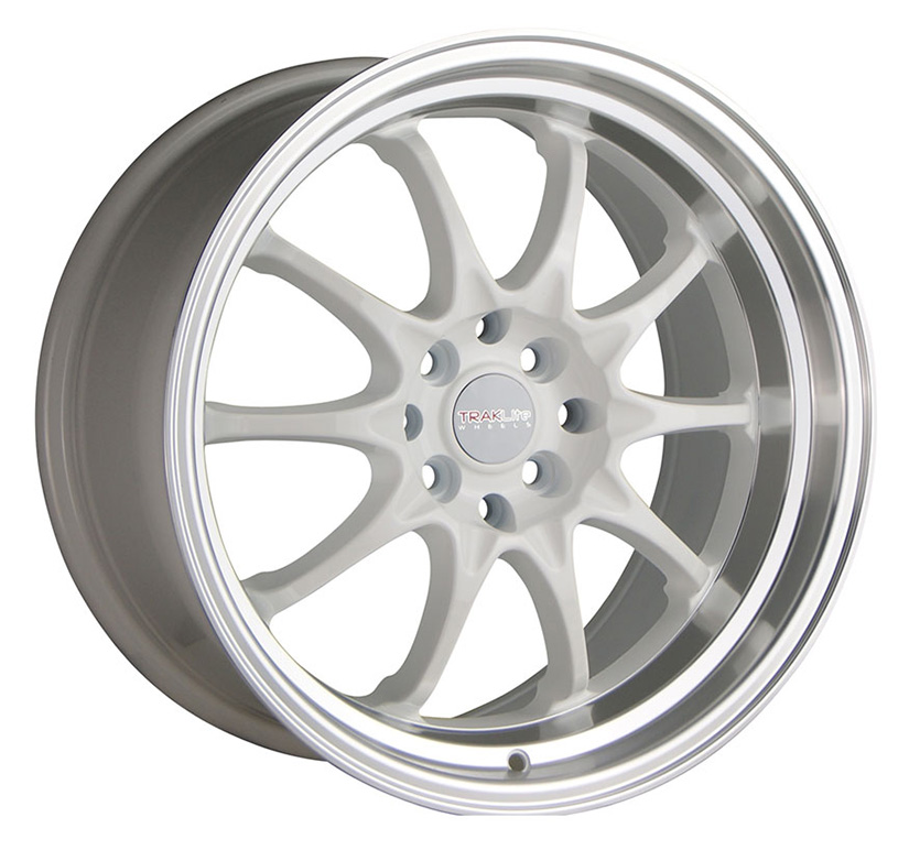 TRAKLITE HOLESHOT 17X9 5X100/114.3 ET30 ARTIC WHITE POLISHED LIP